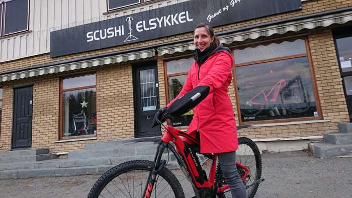 SmartBike Innbyggere, Scushi sykkelbutikk i Sandvika