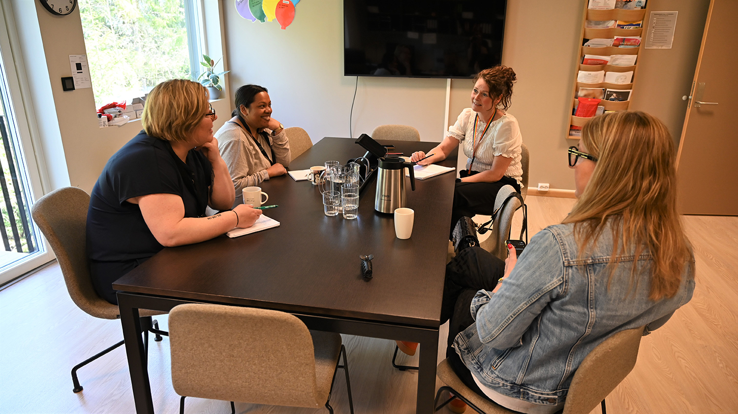 Personal som har møte på Gullhaug bolig