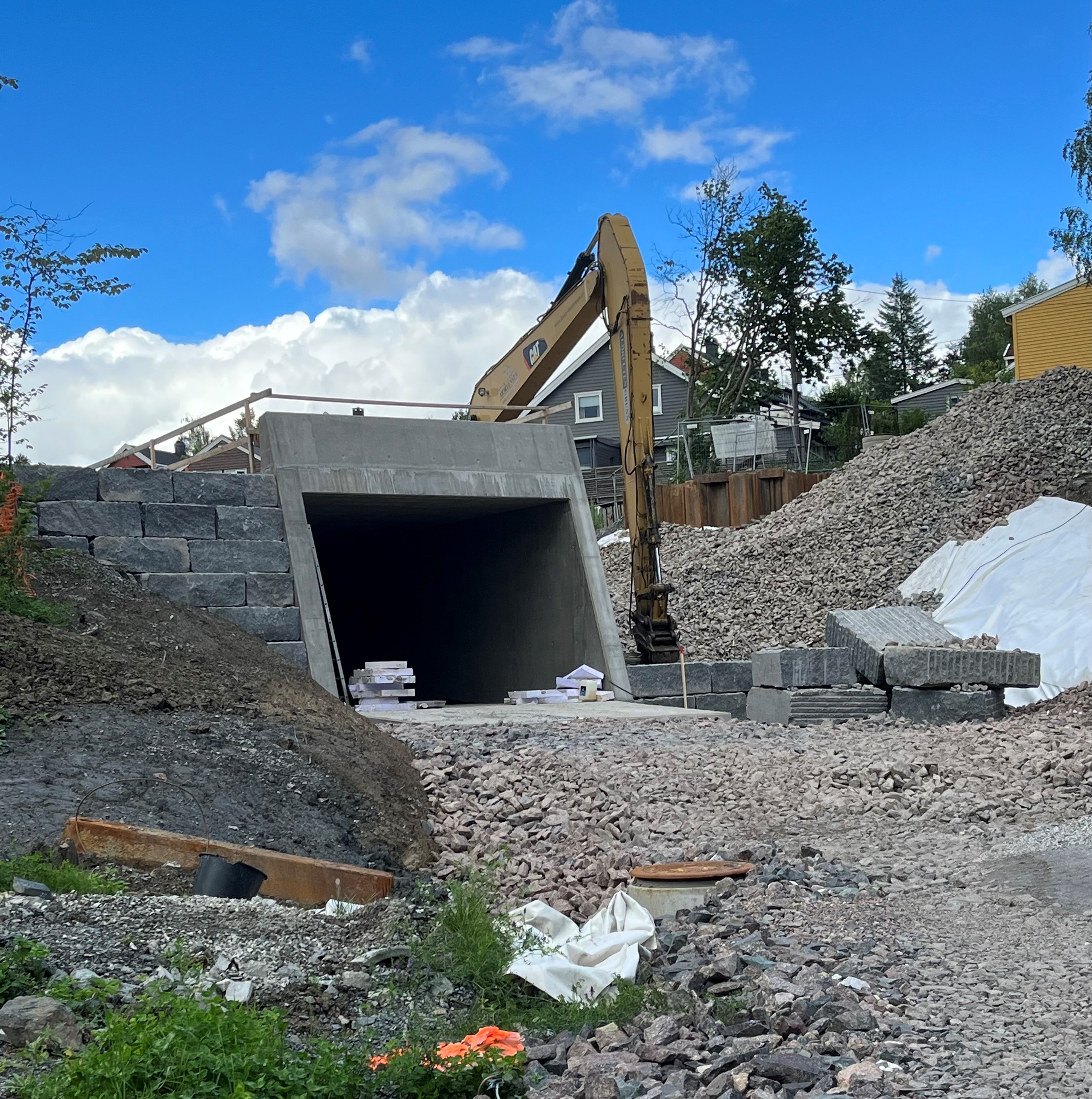 Bilde av den nye undergangen under Hosleveien