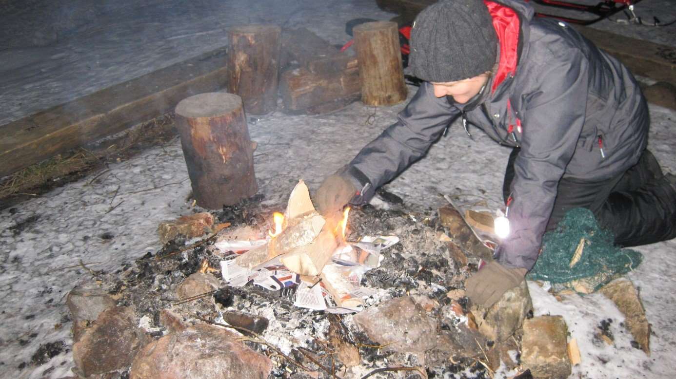 Bilde fra båltur med Stanga avlastingssenter.