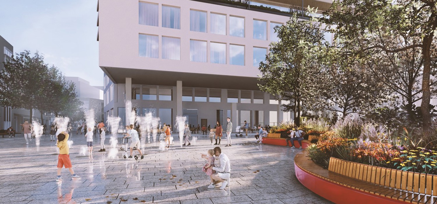 Sandvika sentrum øst Rådhustorget