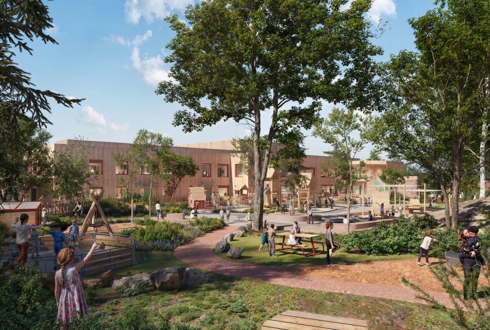 Eiksveien 73 illustrasjon av baksiden