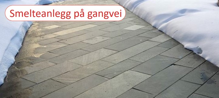 Smelteanlegg til gangvei