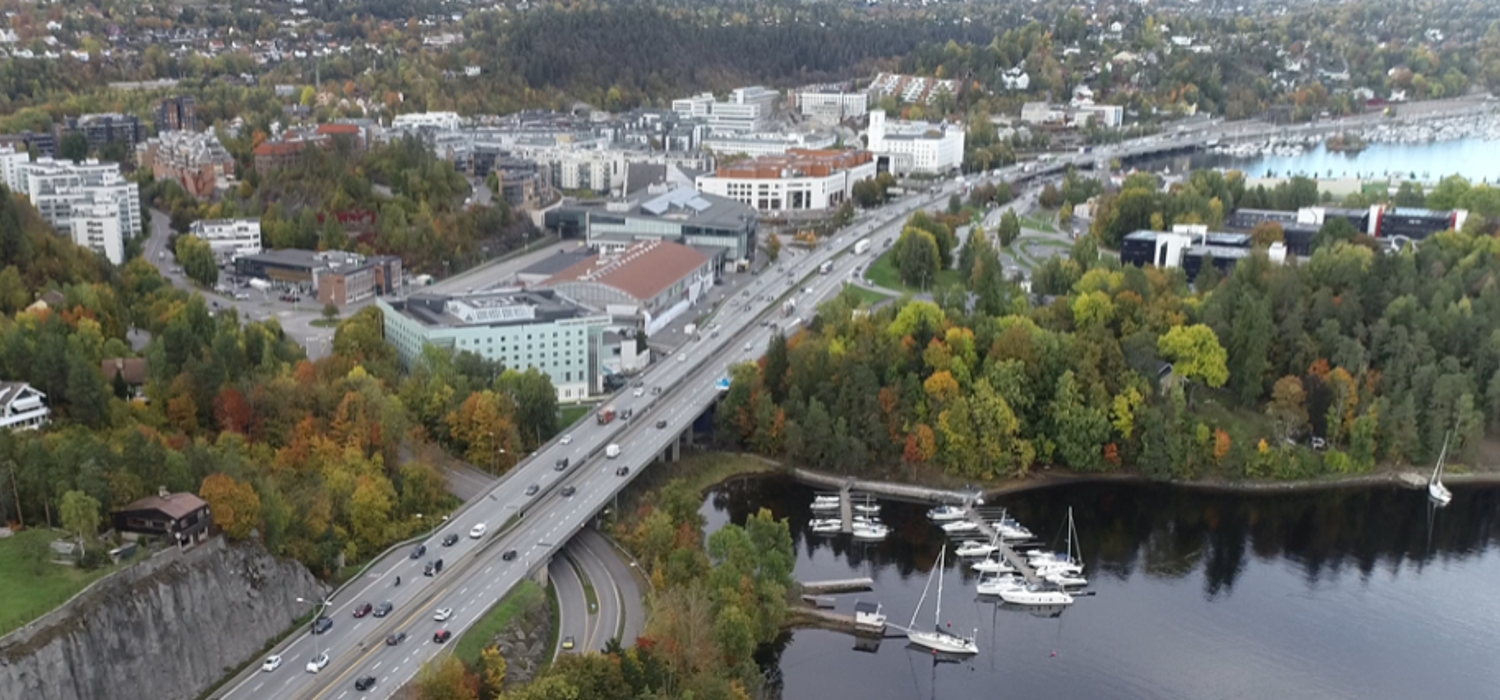 Bilde som viser området Sandvika sjøfront