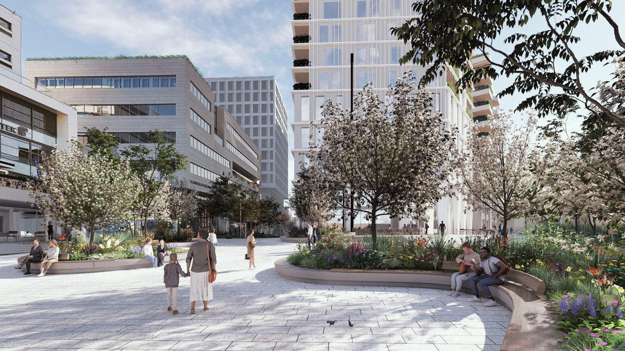 Illustrasjon Stasjonstorget