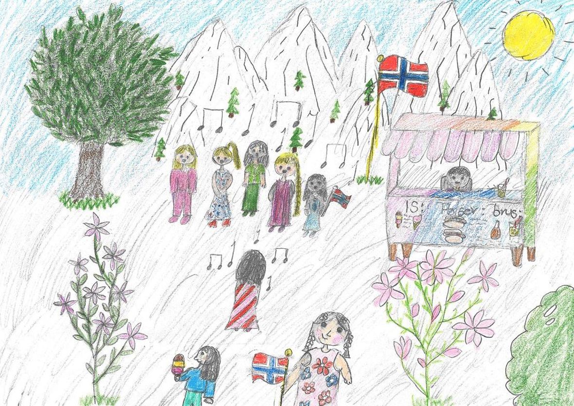 17. mai tegning