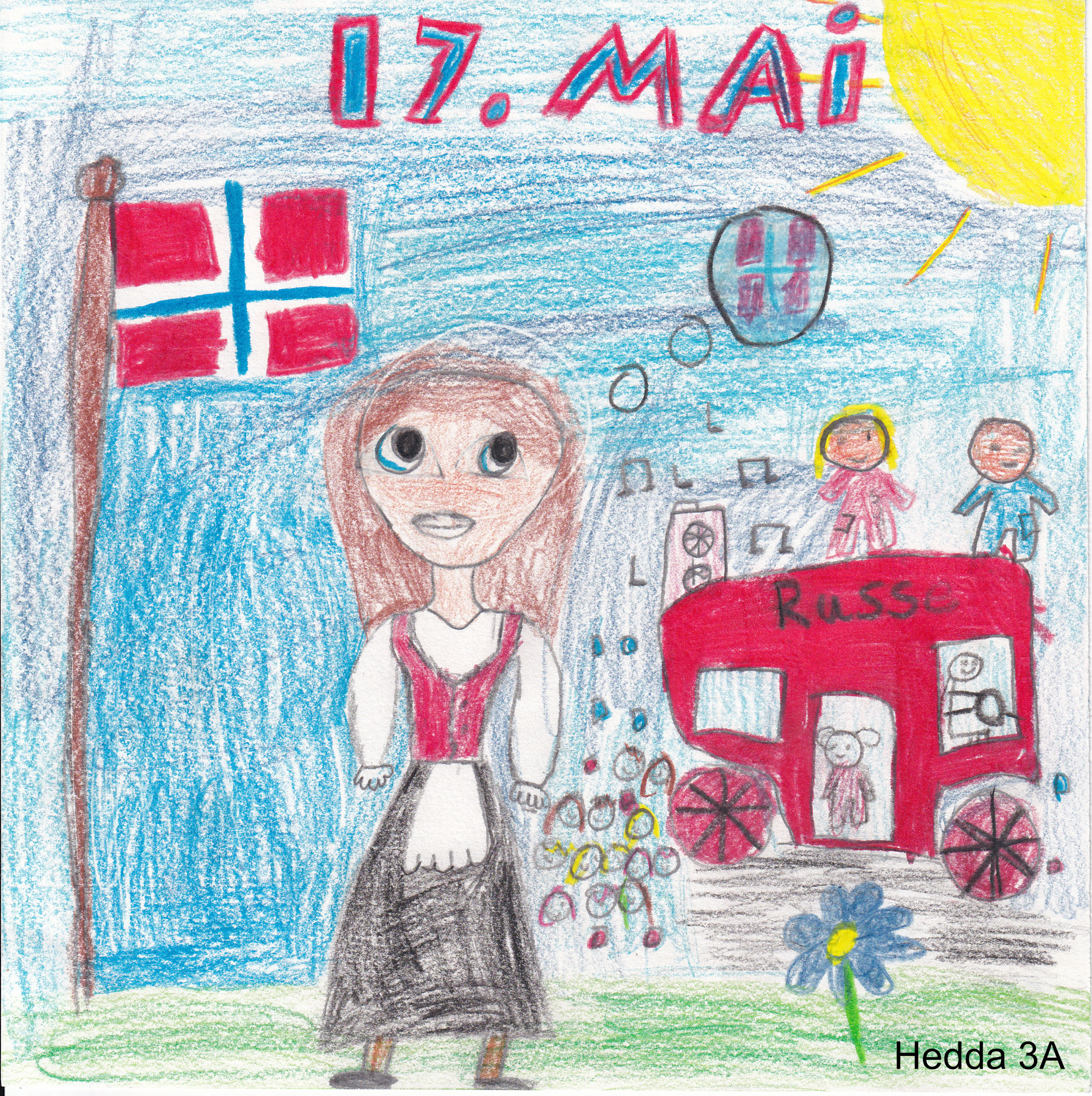 17. mai-tegning