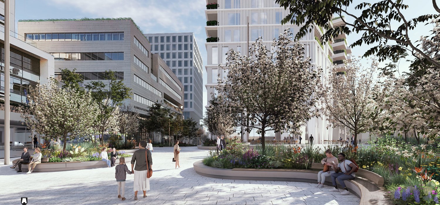 Illustrasjon stasjonstorget