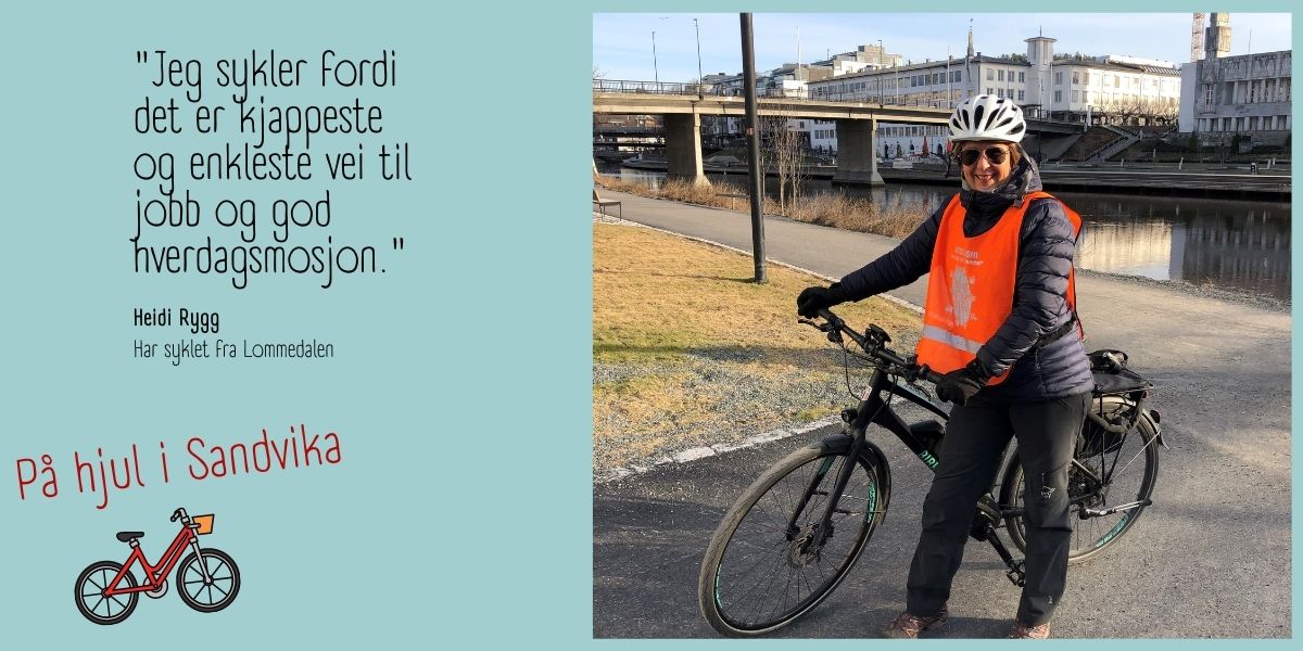 På hjul i Sandvika