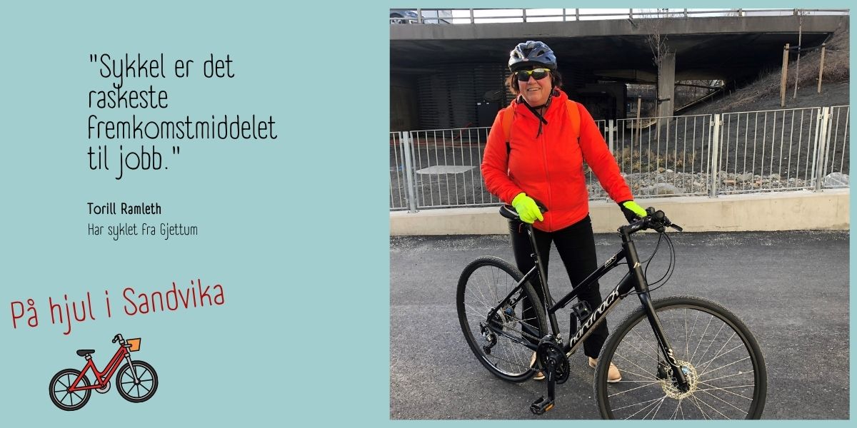 På hjul i Sandvika