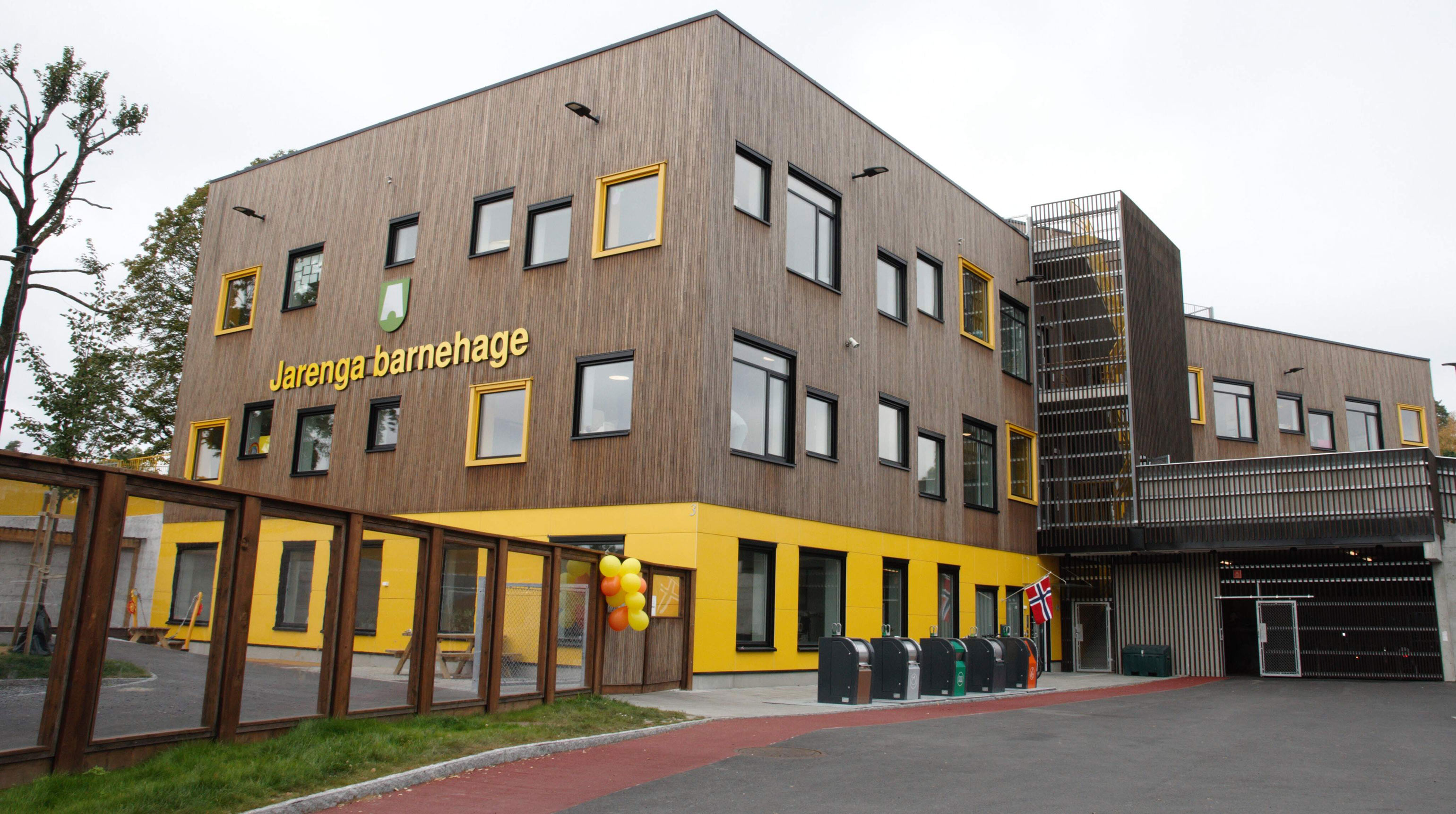 Jarenga barnehage produserer strøm fra egne solceller. Foto: Sofie Meta