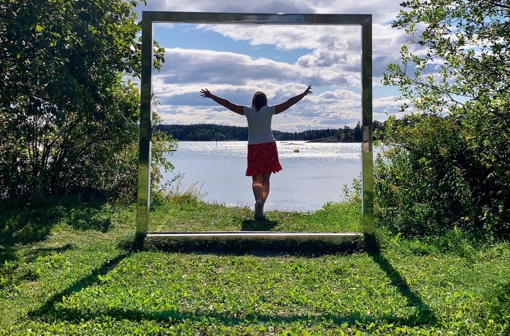 “Unfolded landscape 3” av Lise Wulff og Vigdis Storsveen ved Sjøholmen.