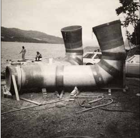 Bilde fra arkivet fra da Østernvann ble åpnet som drikkevannskilde