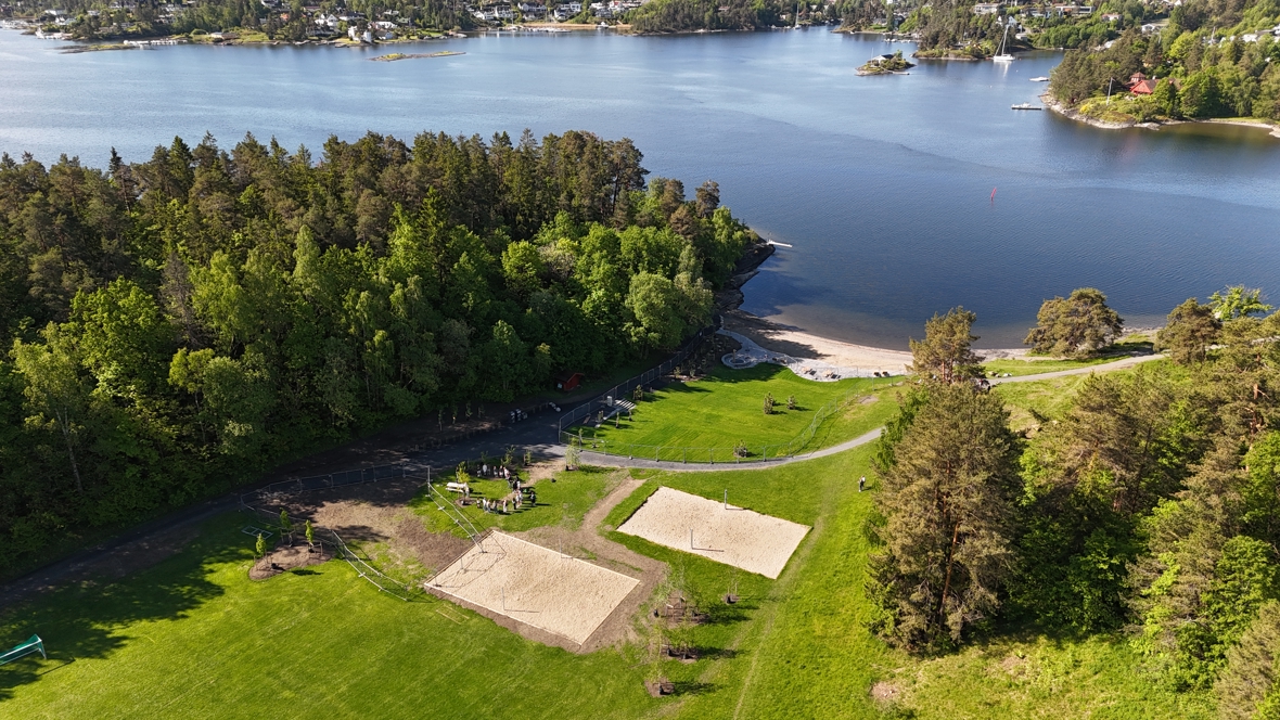 Store badebukt på Kalvøya etter oppgradering i 2026