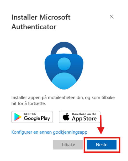 Oppsett av Microsoft MFA steg 8