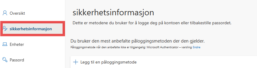 Sikkerhetsinformasjon