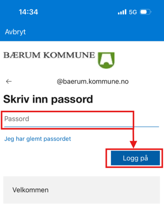 Oppsett av Passkey 5