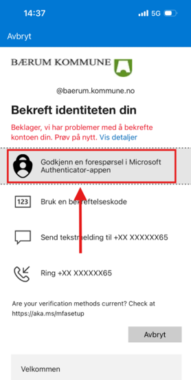 Oppsett av Passkey 7