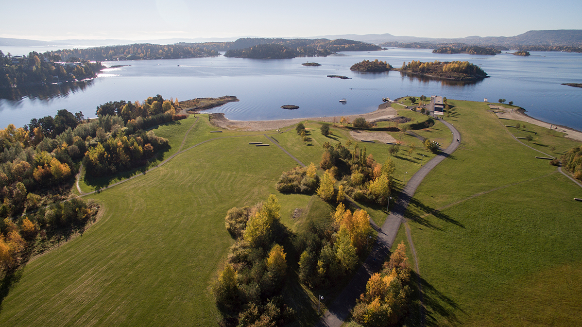 Storøyodden - Fornebu Flyfoto