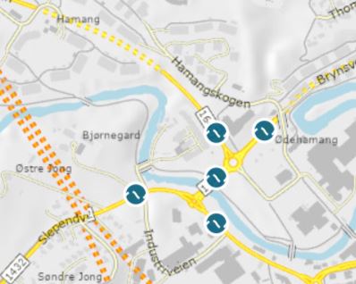 Tellepunkt symbol vegvesenet