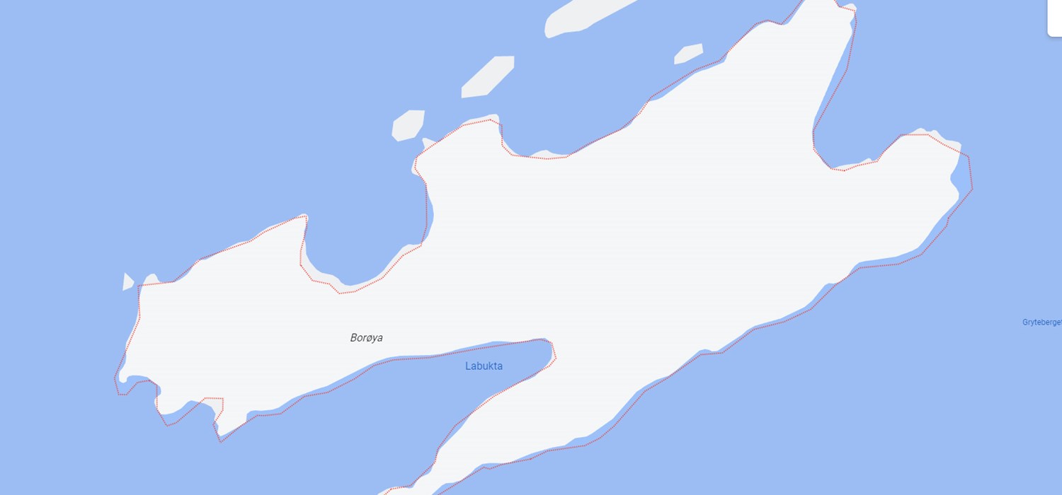 Borøya - Kart