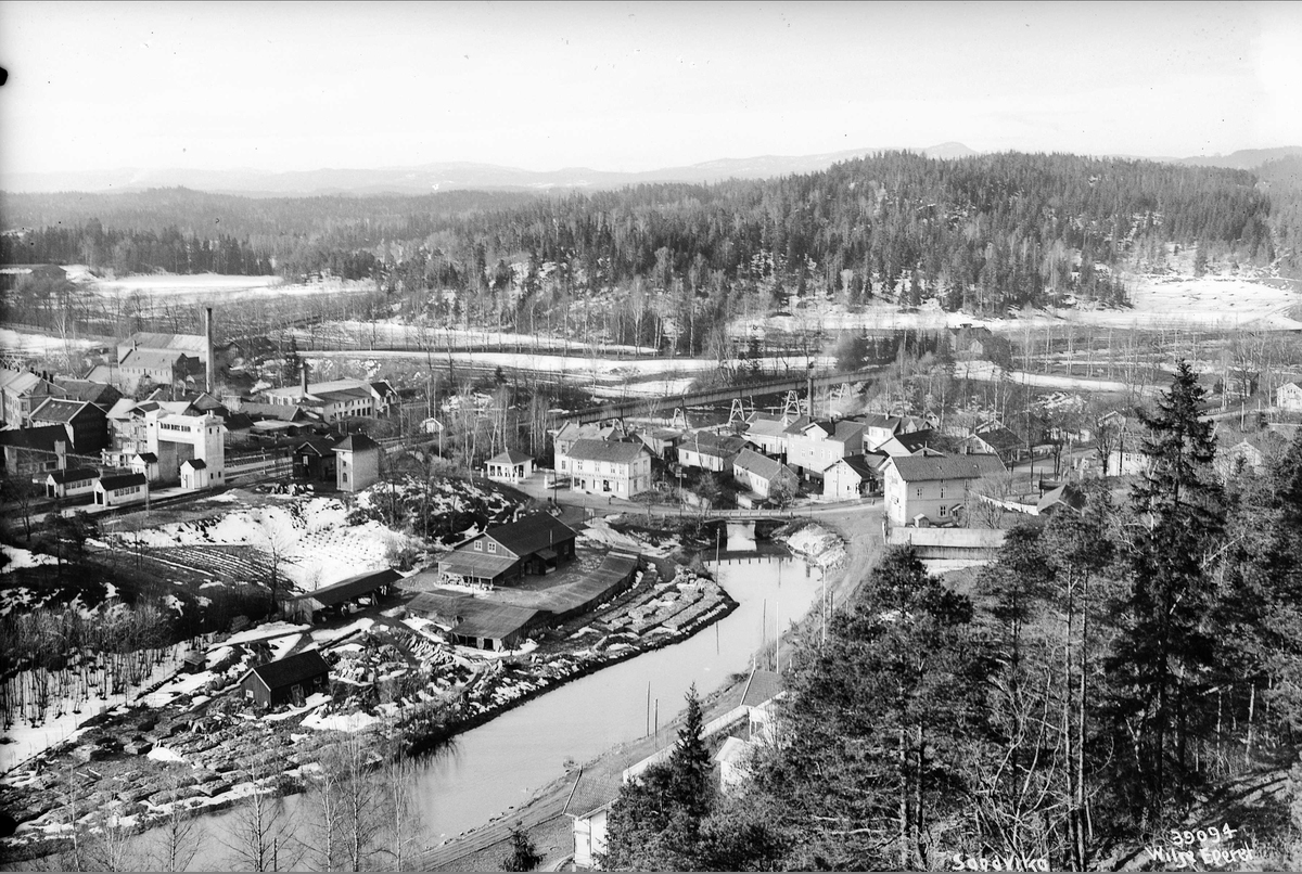 Bærum sentrum sort hvit bilde