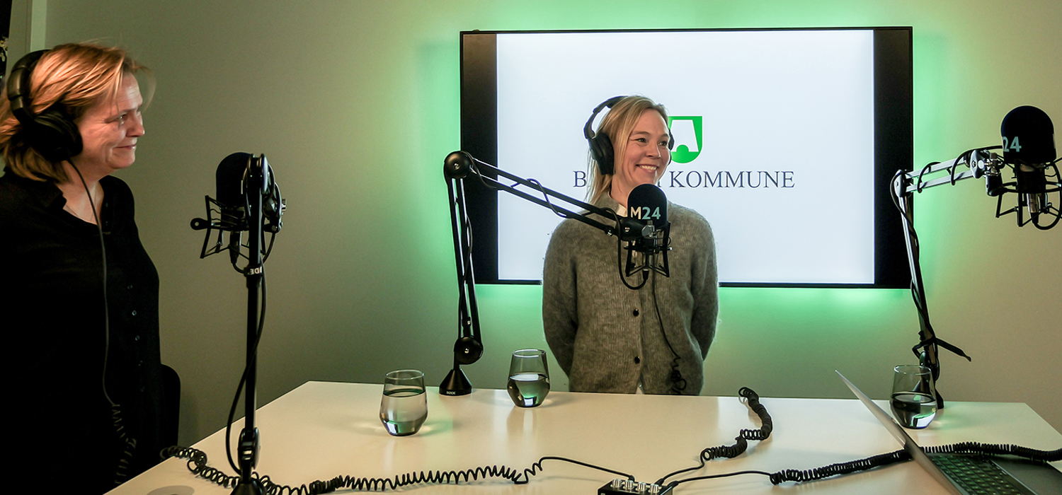 Podcast studio med barnehageadministrasjonen
