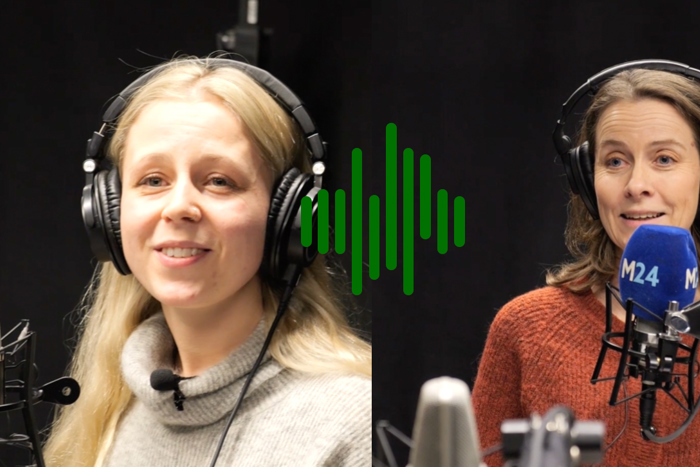 Bilde av jentene som har podcast