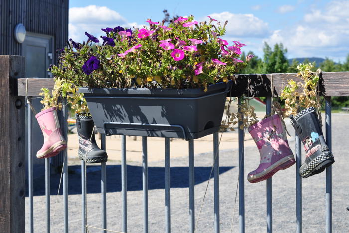 Blomster og støvler