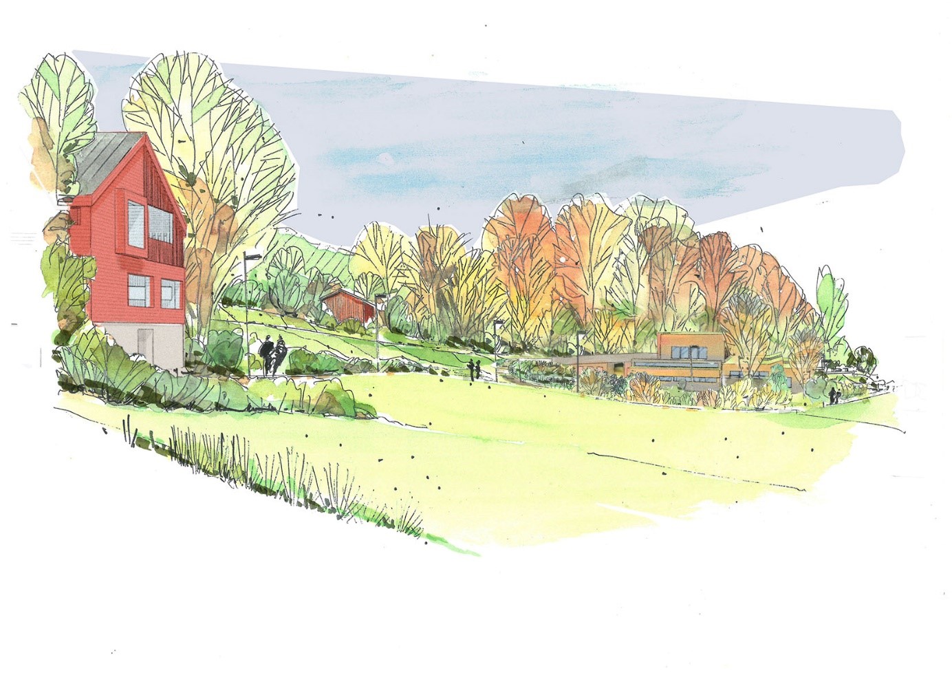 Busoppveien - Skissebilde