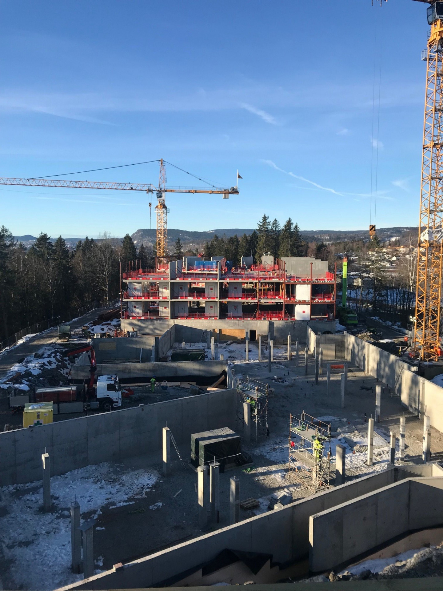 Byggeplass Lindelia Eiendom Bærum kommune