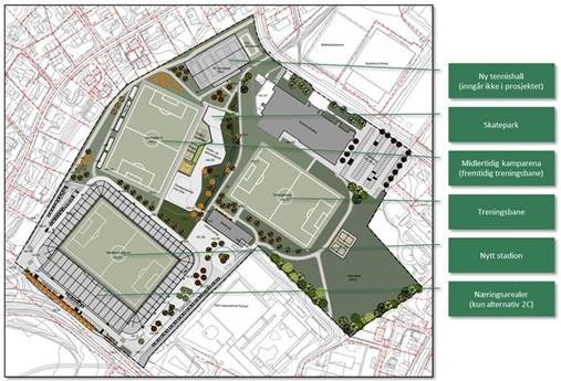 Nadderud stadion skisse