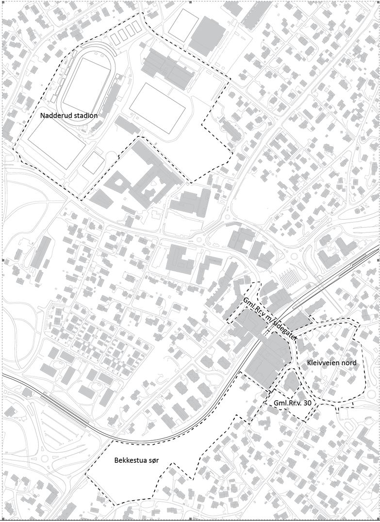 Bekkestua planforslag kart