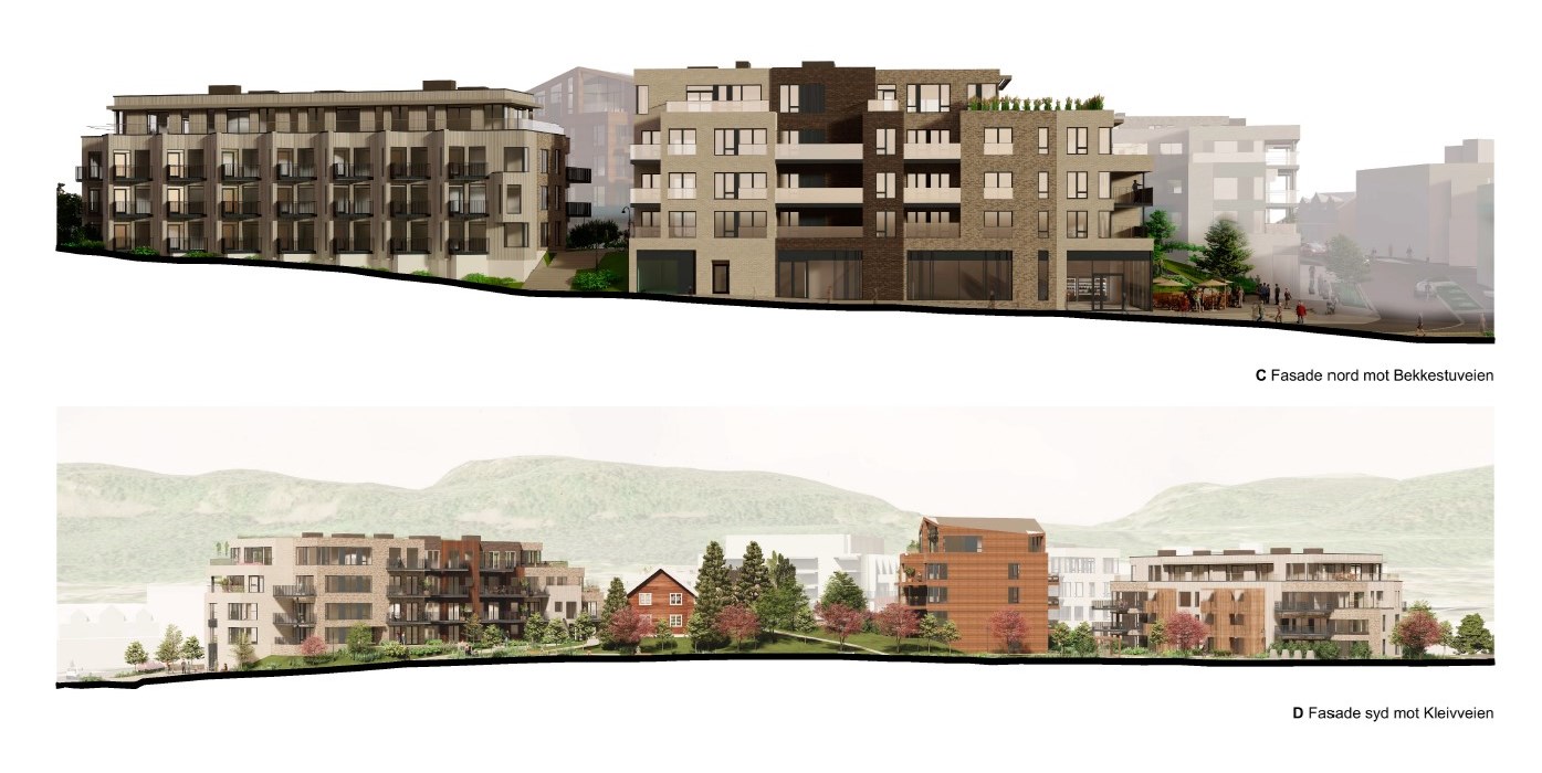 Kleivveien fasader C og D