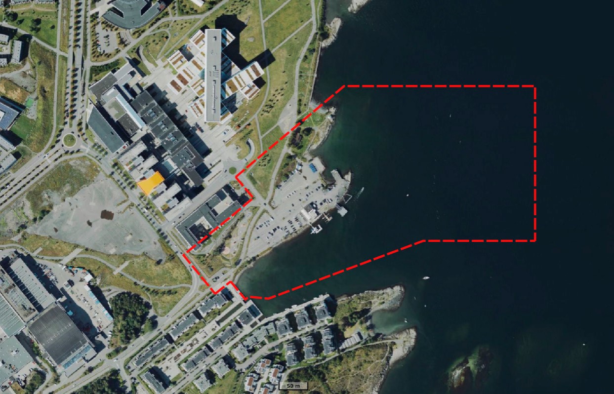 Omriss Fornebu brygge