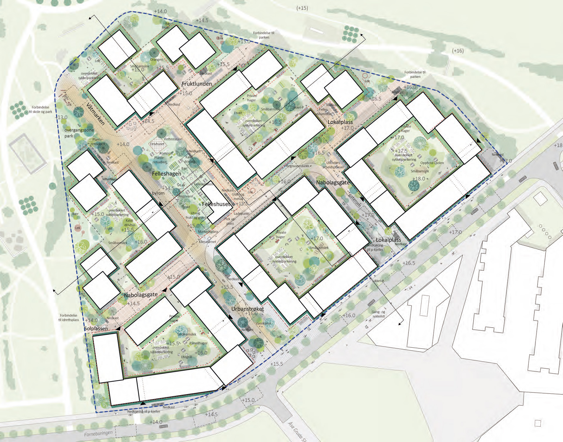 Nansenløkka - skisse areal