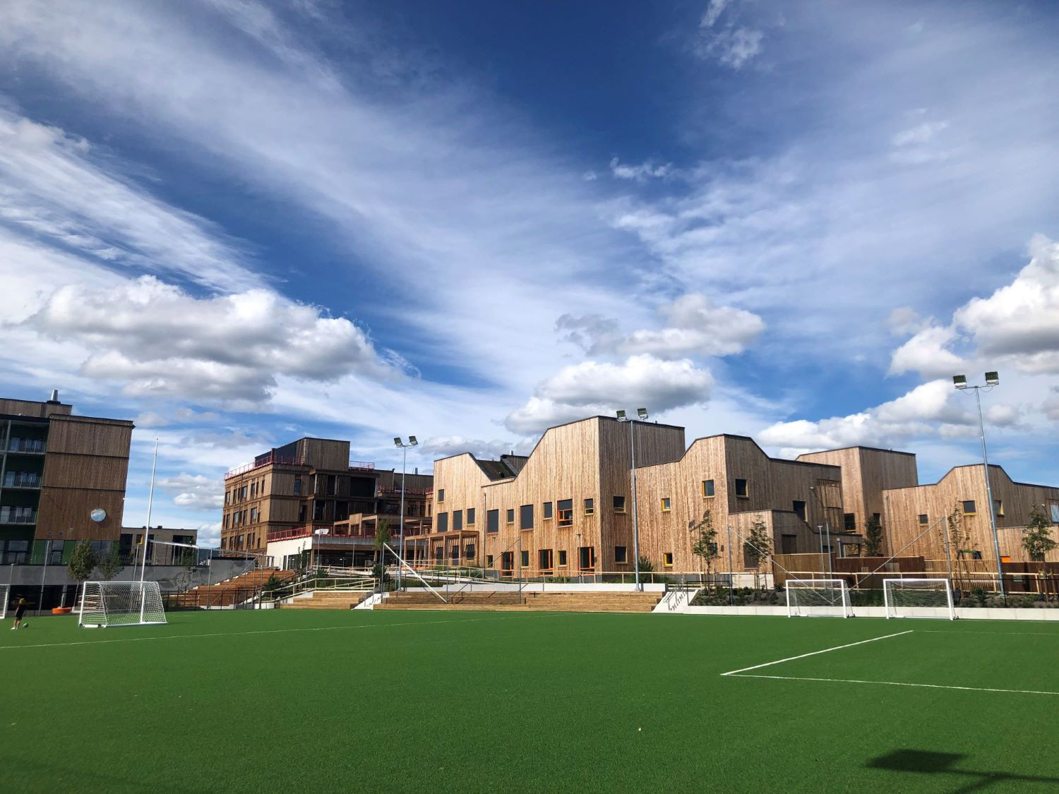 Treklang eksteriør fotballbane