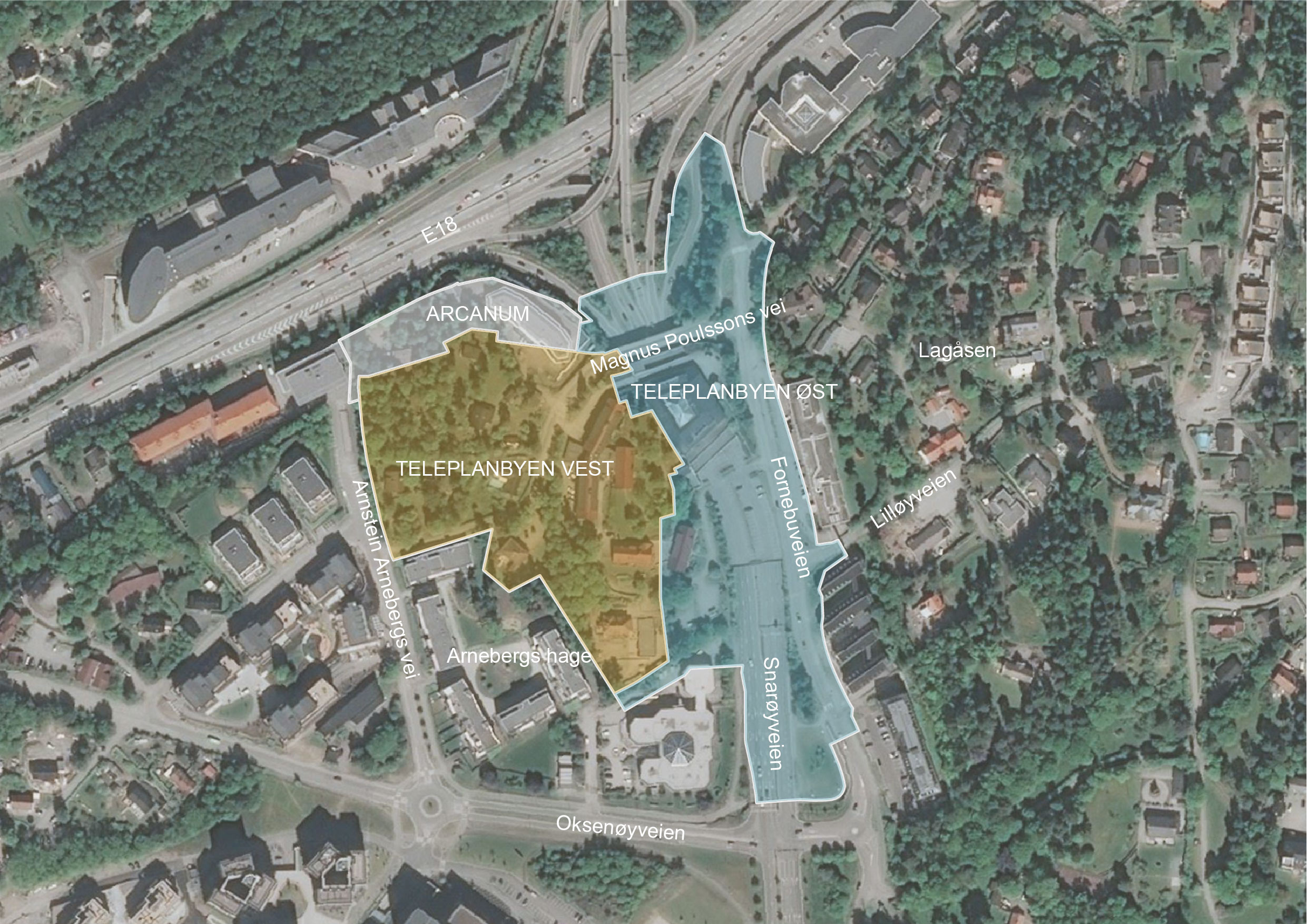 Ortofoto med avgrensning