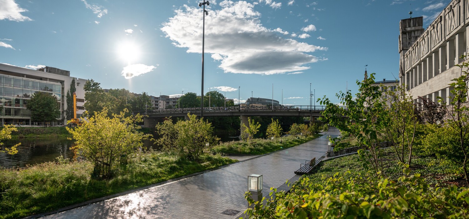 Elvepromenaden i Sandvika