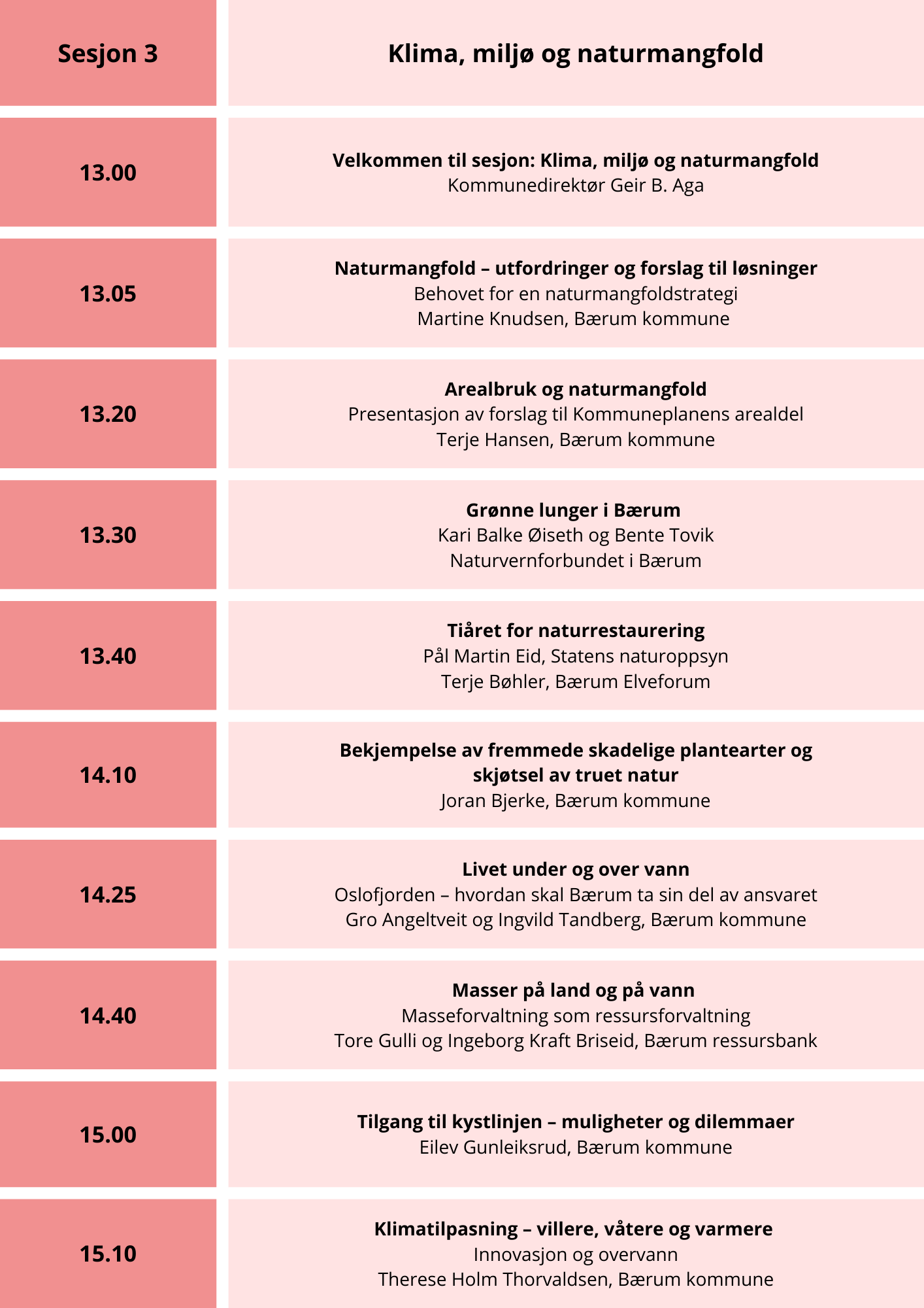 Klima, miljø og naturmangfold program bilde