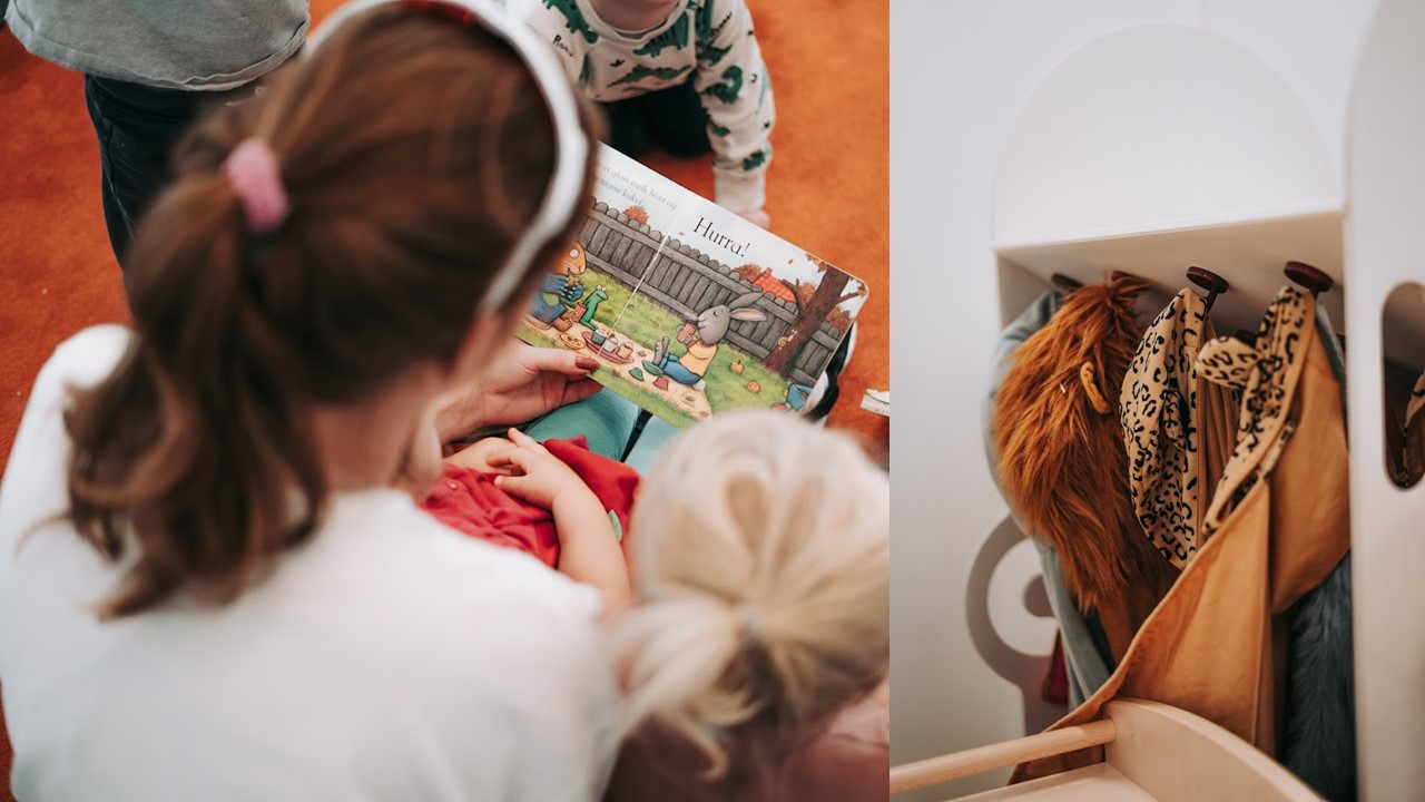 Bærum kommune har utviklet et barnehagekonsept som heter “Det lille i det store”. – Slik kan vi skape en liten, trygg, forutsigbar og oversiktlig barnehageenhet inne i den store barnehagen, sier styrer i Jarenga barnehage, Mari Jensen. Foto: Leo Solland
