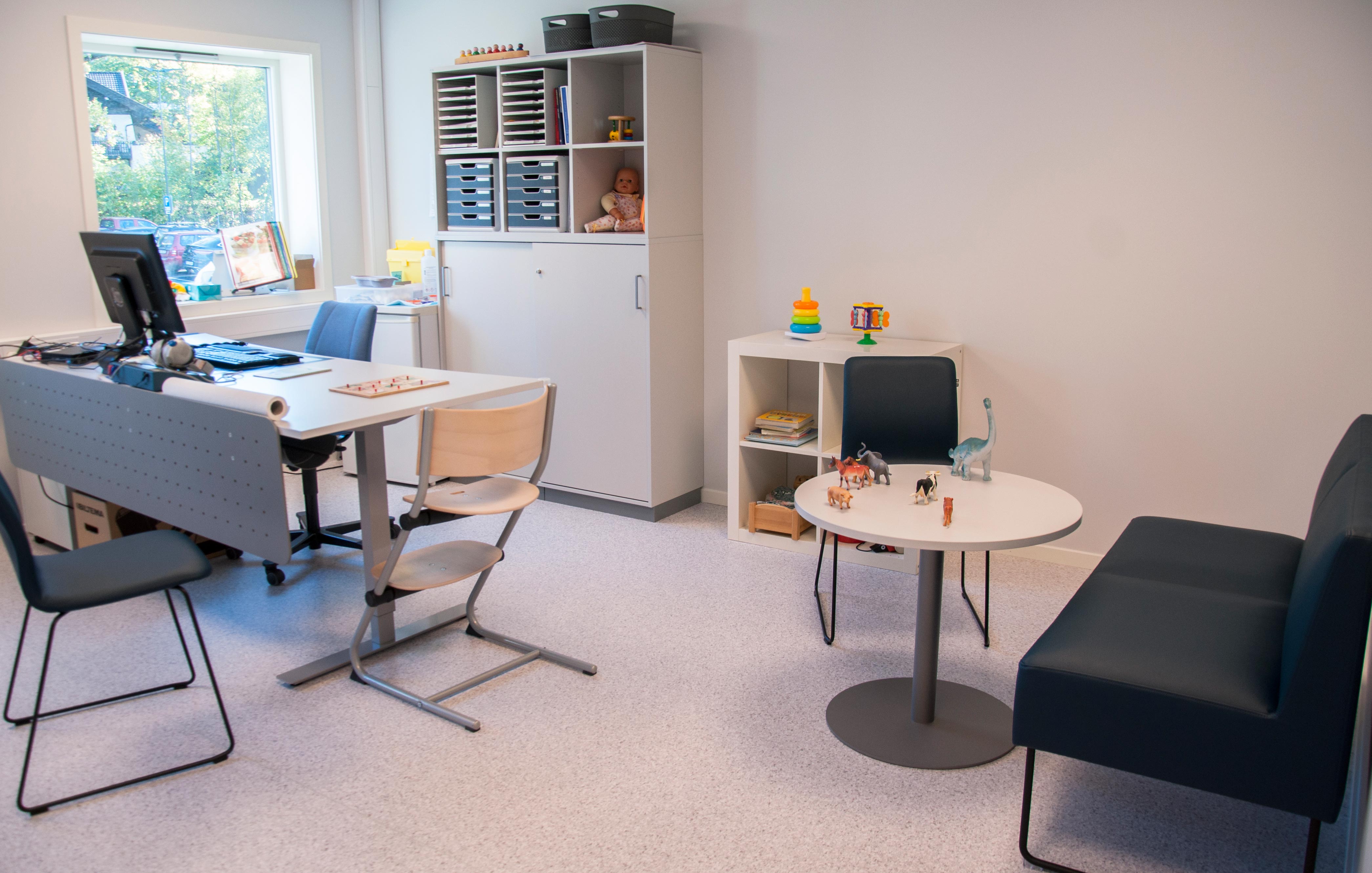 Kolsås helsestasjon bilde inne kontor