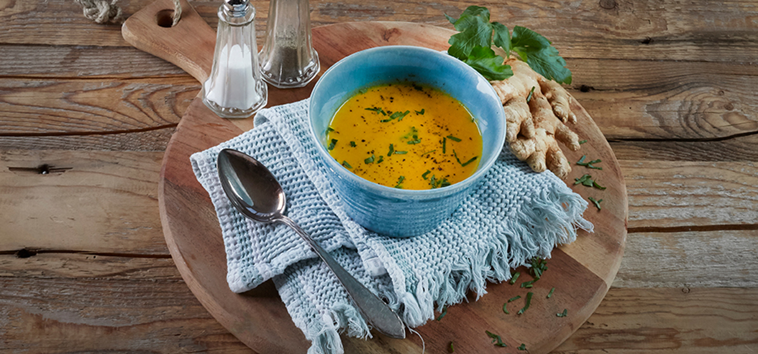 Gulrotsuppe m/ingefær
