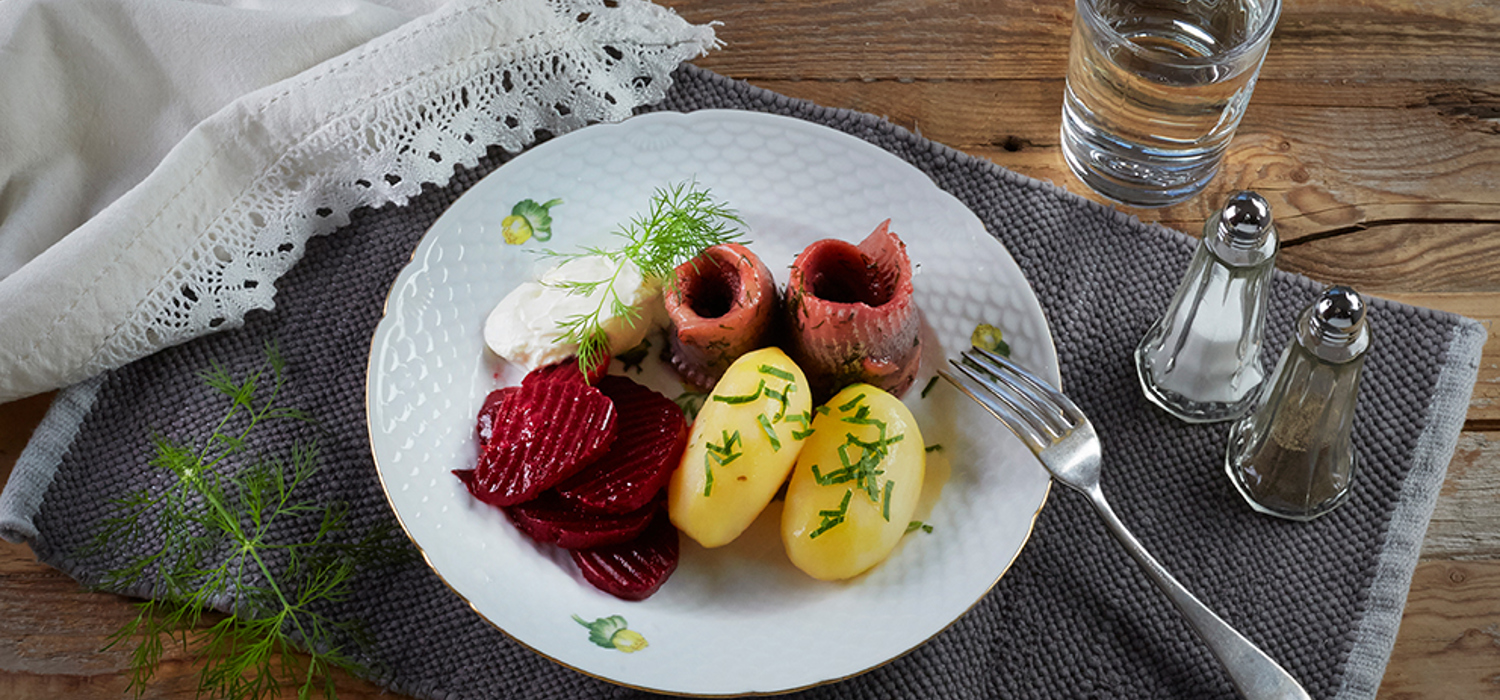 Kryddersild med rødbeter