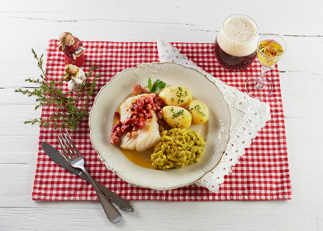 Lutefisk ertestuing baconsmør