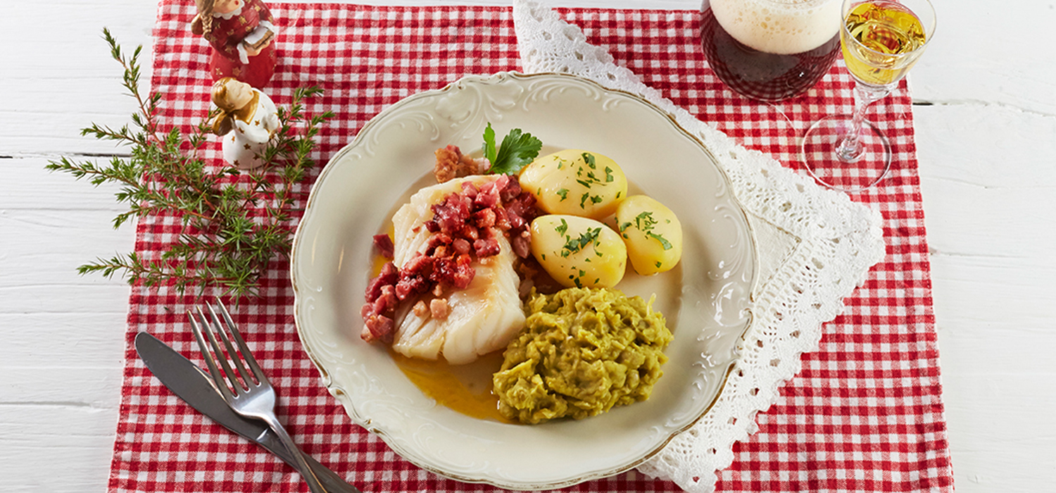 Lutefisk ertestuing baconsmør