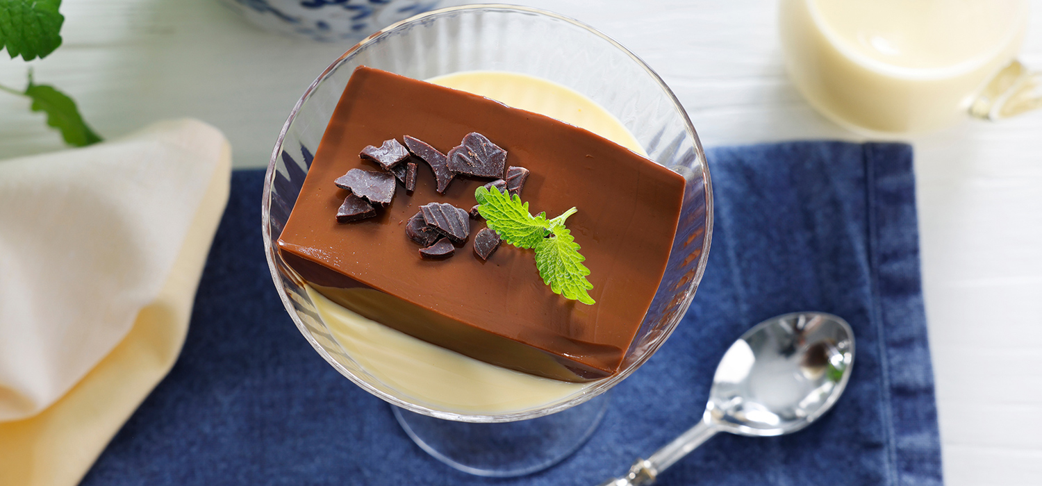 Sjokoladepudding med vaniljesaus