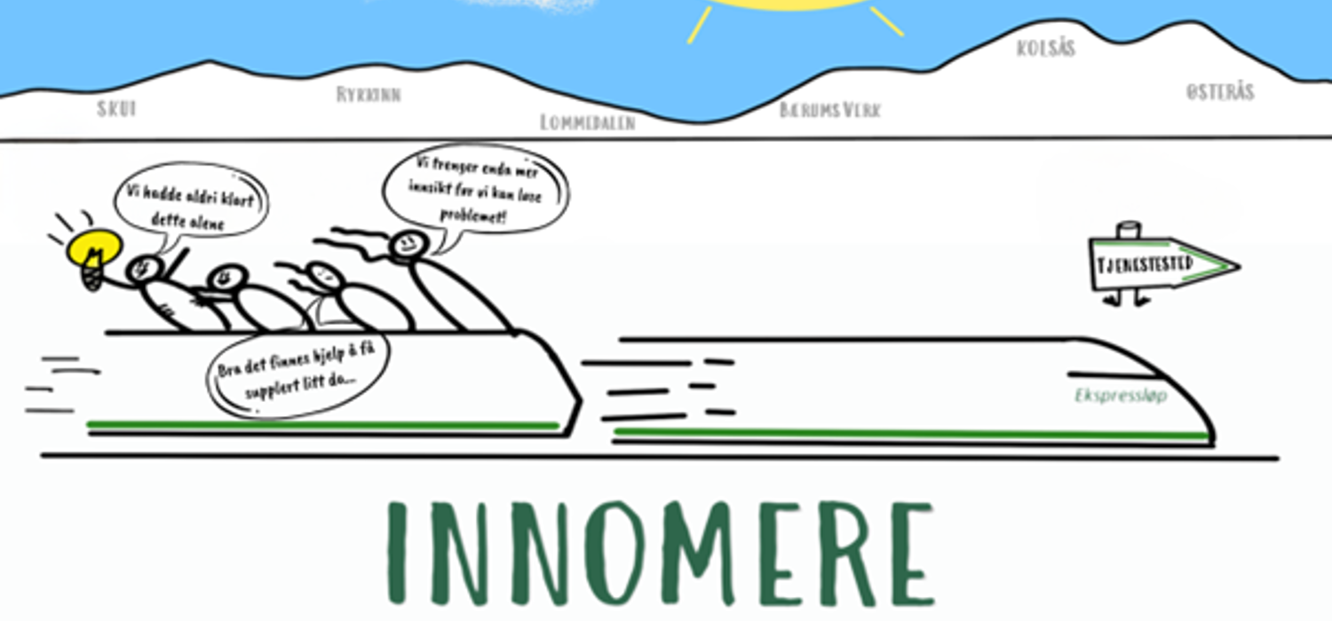 Illustrasjon som viser expressløpet Innomere