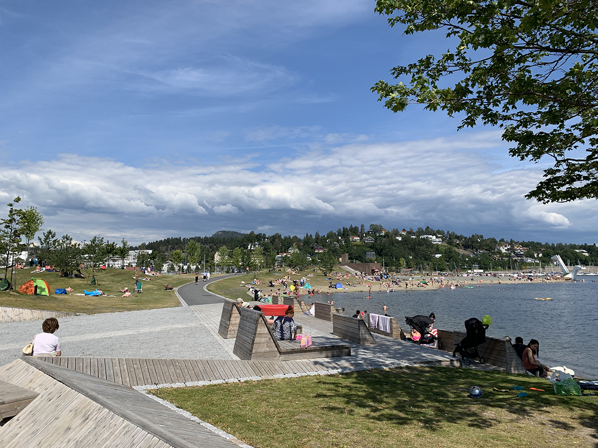 Badeliv på Kadettangen