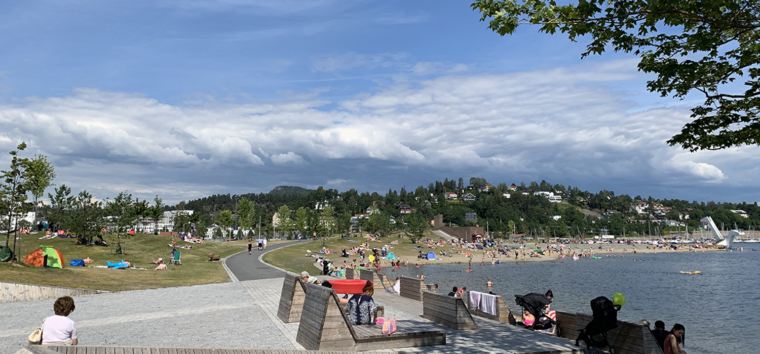 Badeliv på Kadettangen